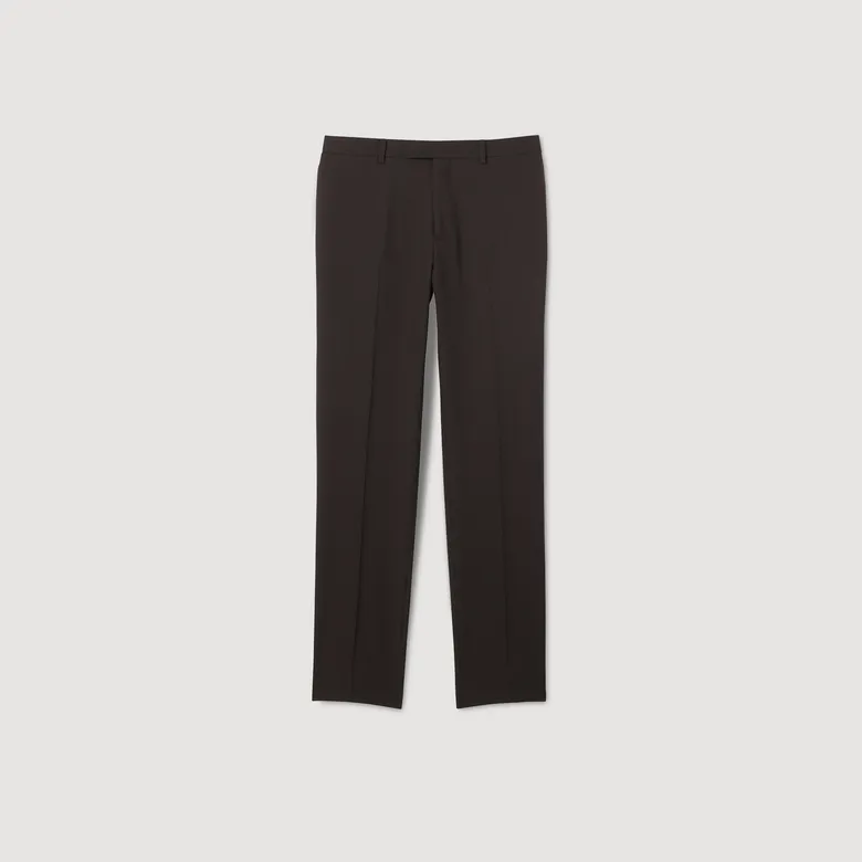 Quần suit len 63 Nâu