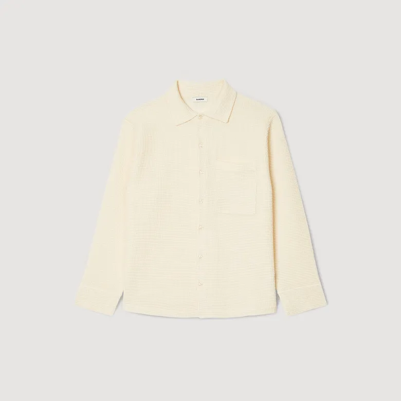 Áo sơ mi dệt kim oversize 22 Be