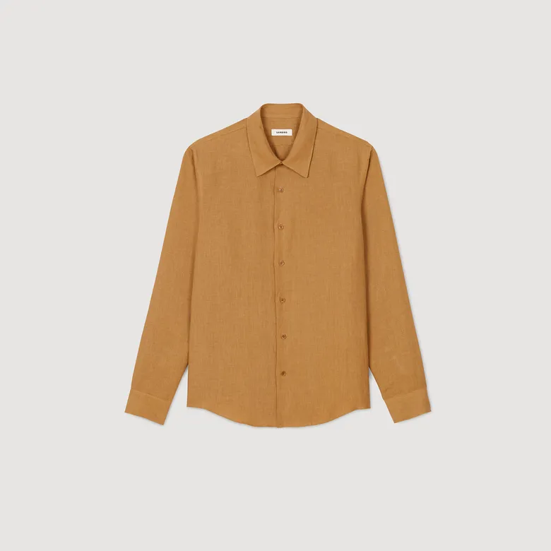 Áo sơ mi linen S Trắng ngà