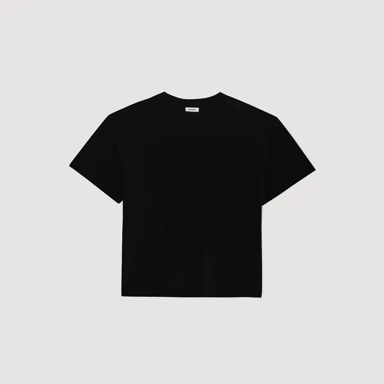 Áo thun dáng oversize M Đen