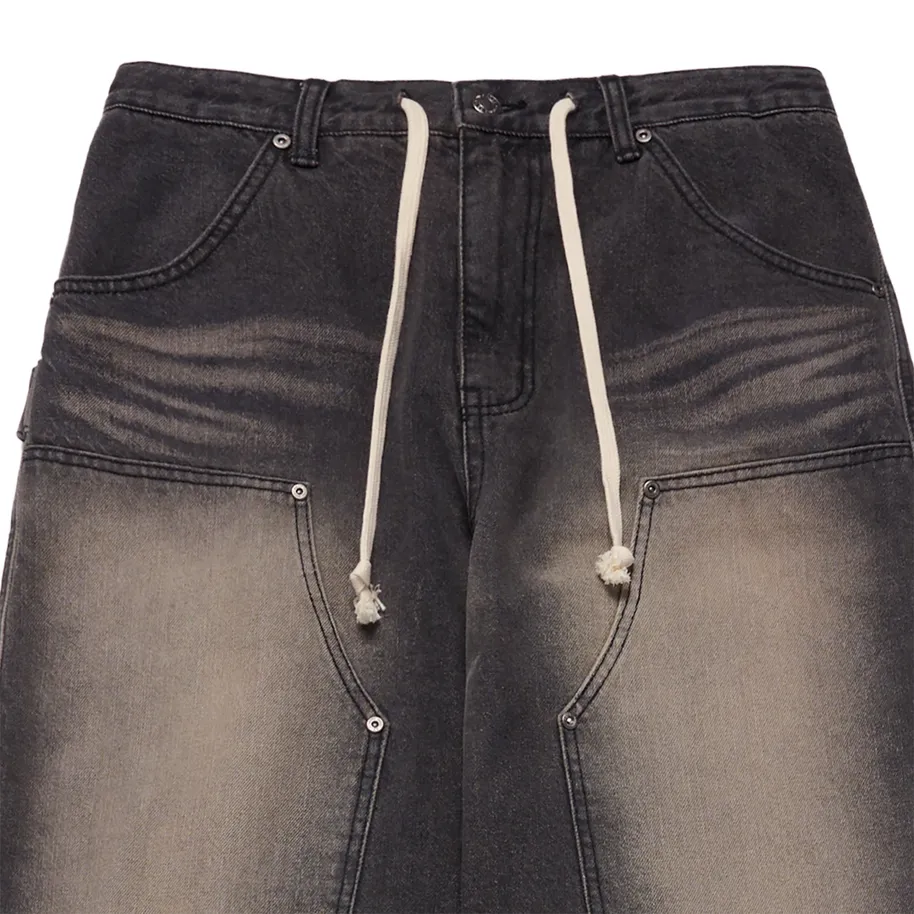 Acme De Lavie | Quần Denim Waist String Carpenter Đen