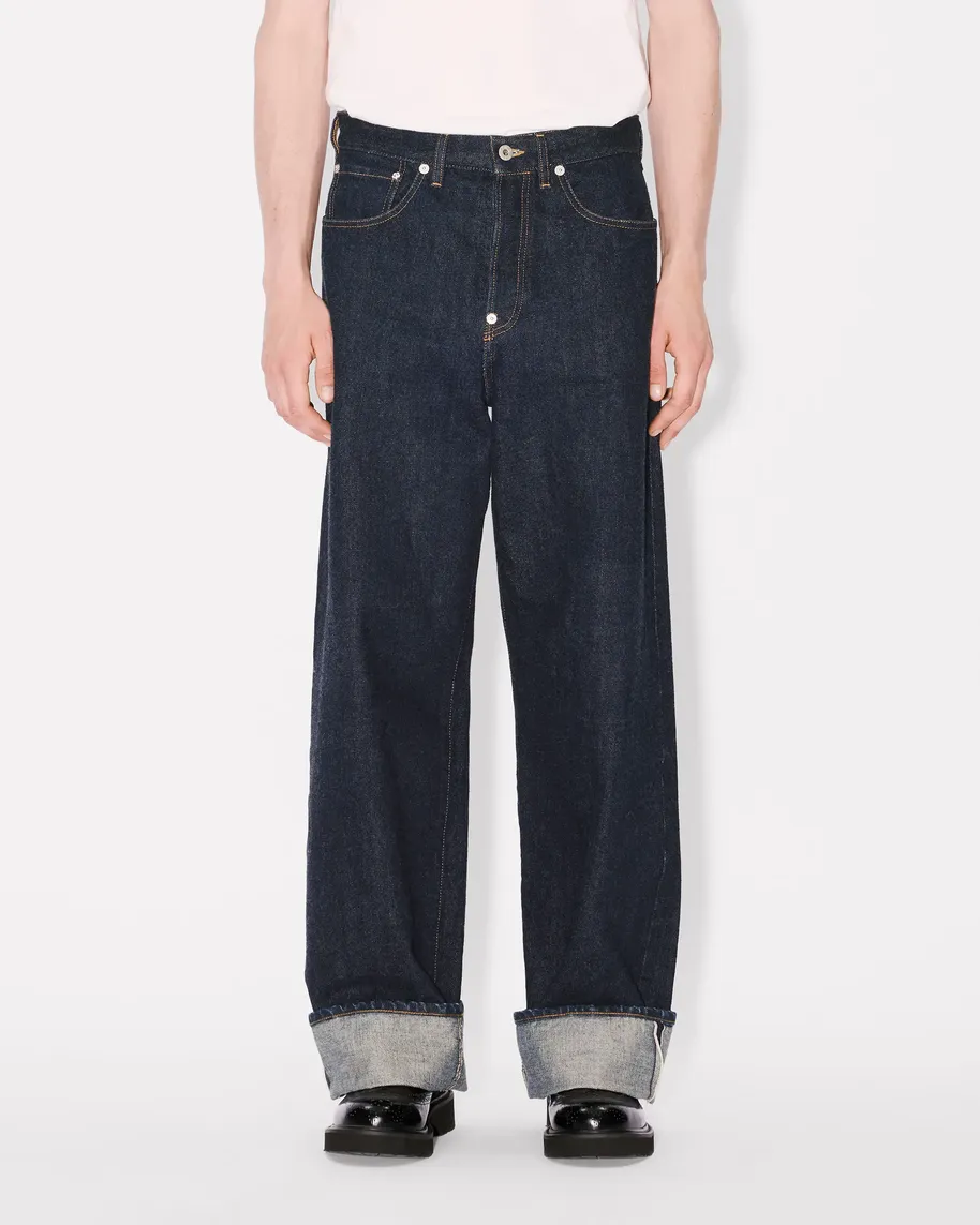 GQ3642◇KENZO : HANA DOTS DENIM WORK GQ3642◇KENZO : HANA DOTS DENIM WORK Turn up wide fit jeans