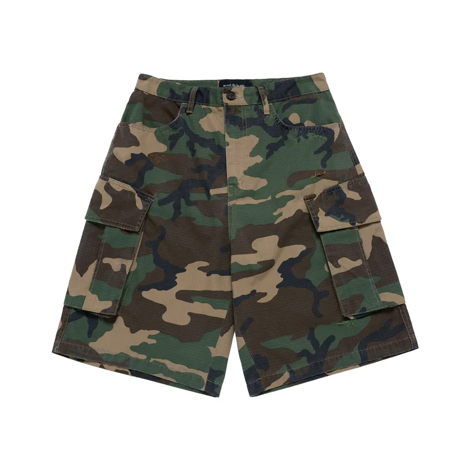 Quần Short Camouflage Cargo Pocket Camo