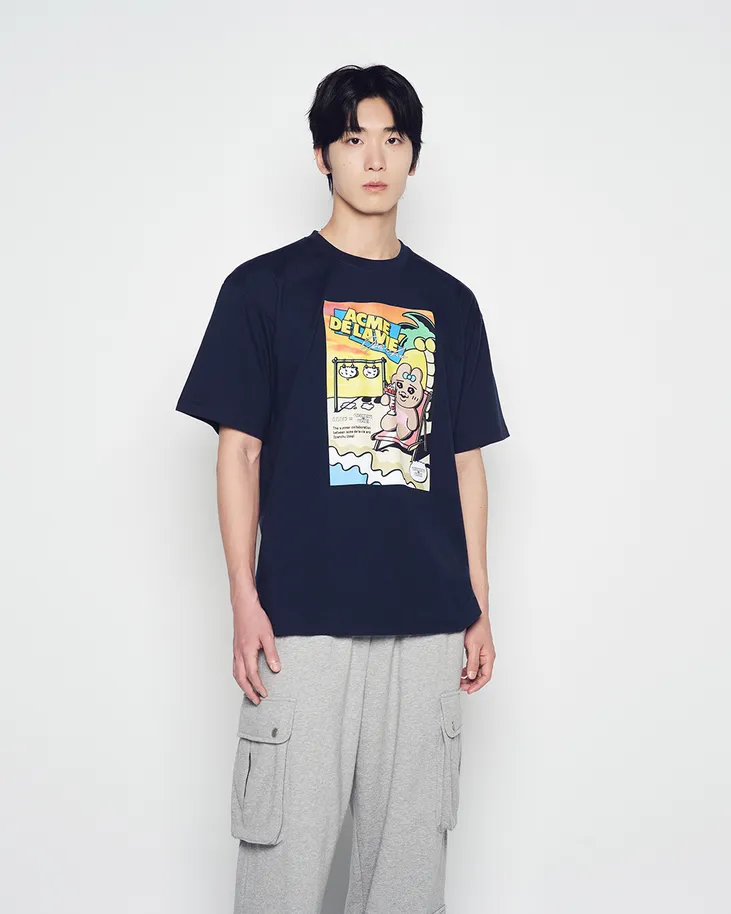 Tシャツ・カットソー [ADLV] SEASIDE RESORT OPANCHU USAGI SHORT SLEEVE T-SHIRT acme de la vie
