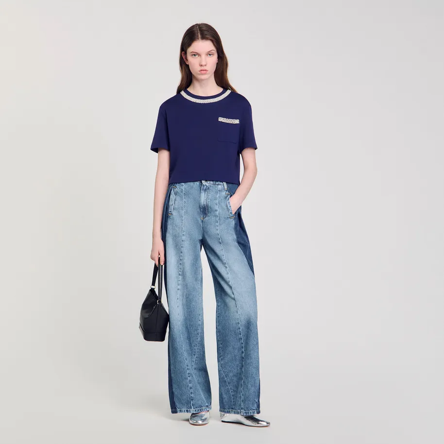 Áo phông đính đá